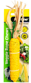 Pet One Veggie Rope Chews For Small Animals - Corn (M)