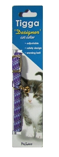 Tigga Mix Reflect Elastic Cat Collar Lavender