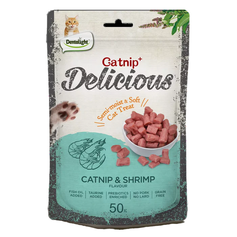 Dentalight Cat Treat Catnip & Shrimp Flavour 50g