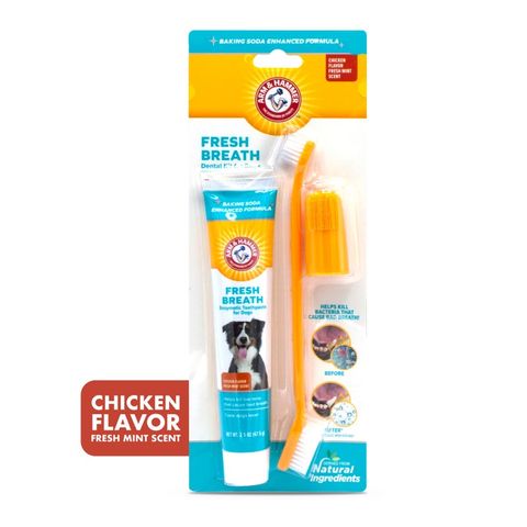 Arm & Hammer Dog Fresh Breath Dental Kit - Chicken 74ml