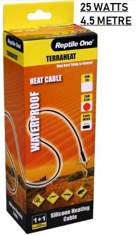 Reptile One Terraheat Heat Cord 25w 4.5 Metre