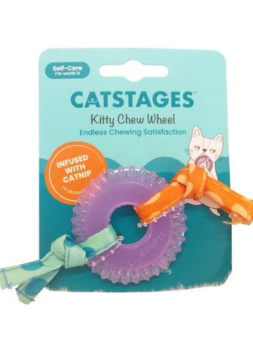 Outward Hound Kitty Chew Dental Wheel Catnip Cat Toy