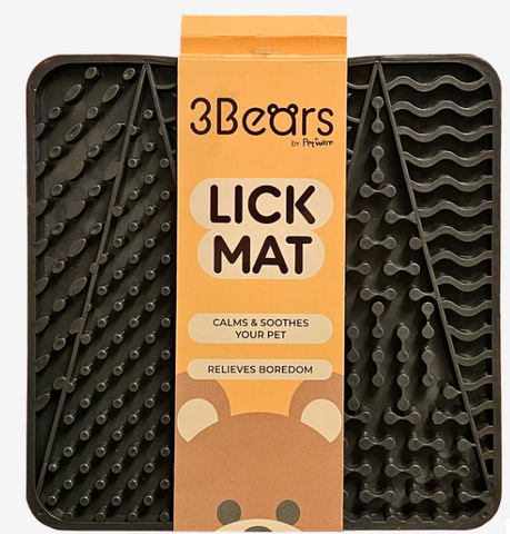 3Bears LickMat Pattern Medium Grey