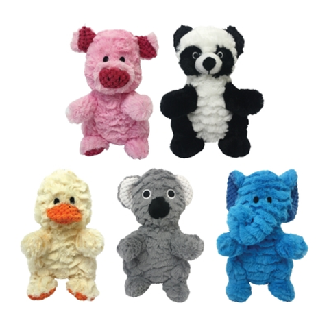 Multipet Dog Toy - Squeaky Plush Wrinkleez Assorted 22cm