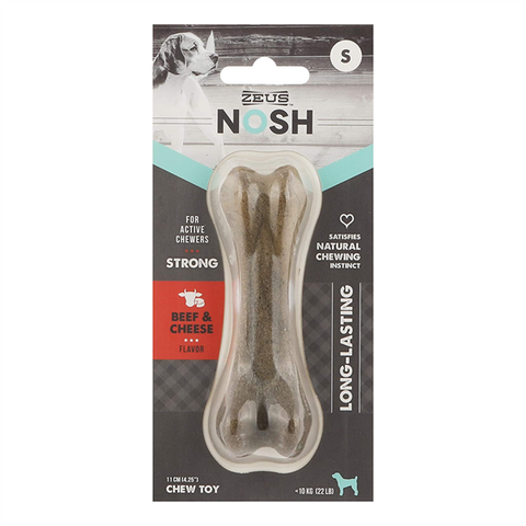 Zeus Nosh Strong Chew Bone Beef & Cheese Sml 11cm