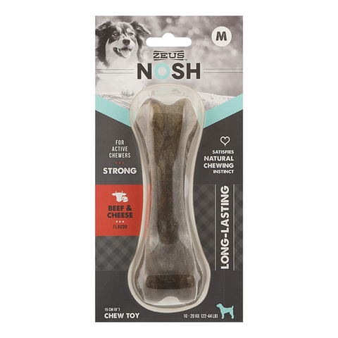 Zeus Nosh Strong Chew Bone Beef & Cheese Med 15cm