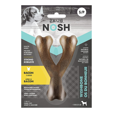 Zeus Nosh Strong Wish Bone Bacon Sml 11cm