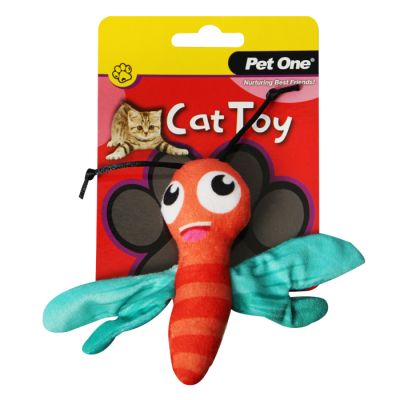 Pet One Cat Toy - Dragonfly with Crinkle 11.5cm H