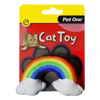 Pet One Cat Toy - Rainbow with Crinkle 6cm H