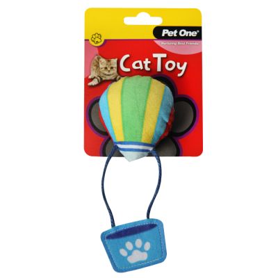 Pet One Cat Toy - Hot Air Balloon with Crinkle 15.5cm H
