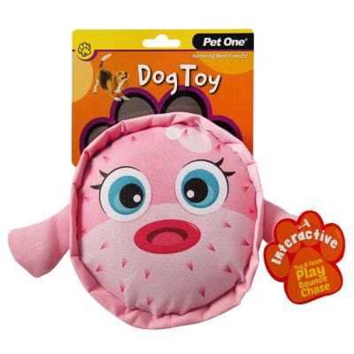Pet One Dog Toy - Globefish with Big Squeaker 27 x 18cm