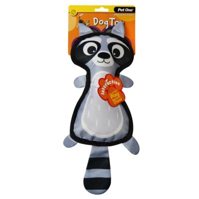 Pet One Dog Toy - Raccoon with Squeaker 42cm H
