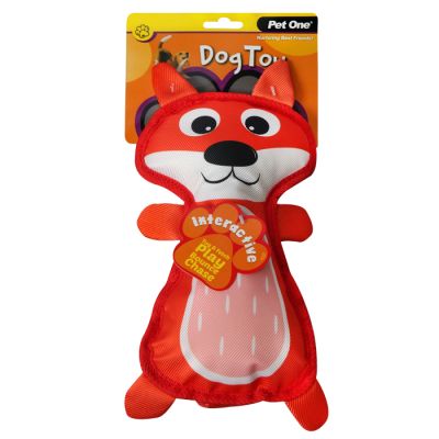 Pet One Dog Toy - Fox with Squeaker 42cm H