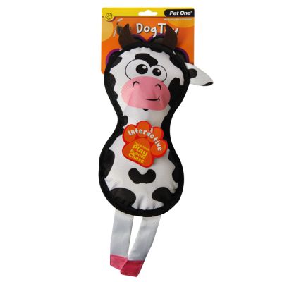 Pet One Dog Toy - Cow with Squeaker 42cm H