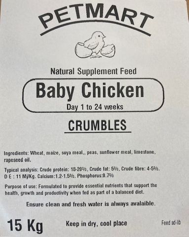 Petmart Chicken Crumble Baby 15kg