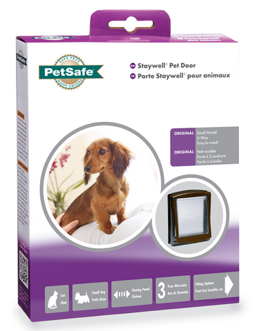 PetSafe Staywell - Pet Door Original 2-Way Brown (S) Wood Door/Panel 730EF