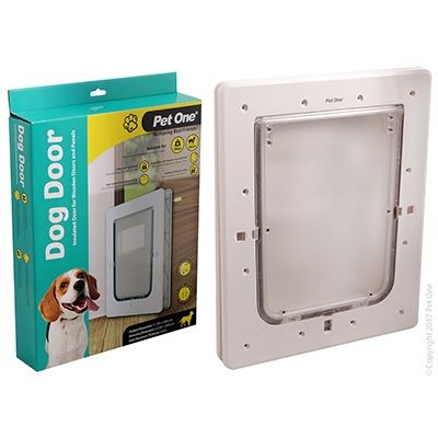 Pet One - Dog Door Polycarbonate Insulated (M) Wood Door/Panel