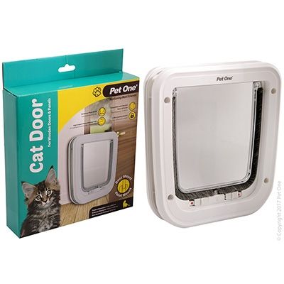 Pet One - Cat Door Polycarbonate (S-L) Wood Door/Panel