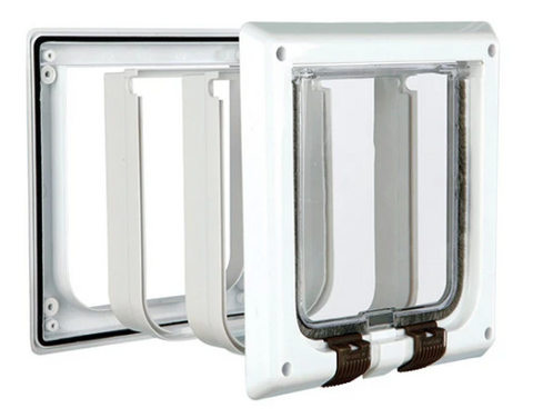 Trixie - Cat Door 4-Way with Tunnel (S) Wood Door/Panel
