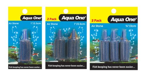 Aqua One Air Stone - 1in 2.5cm Cylinder 2pk