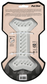 Pet One Dog Toy - Blitz Rubber Lick Bone Grey L