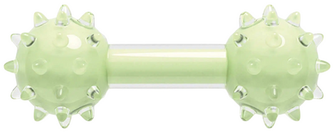 Zeus Duo Spike Dumbell Mint Scent Green 18cm