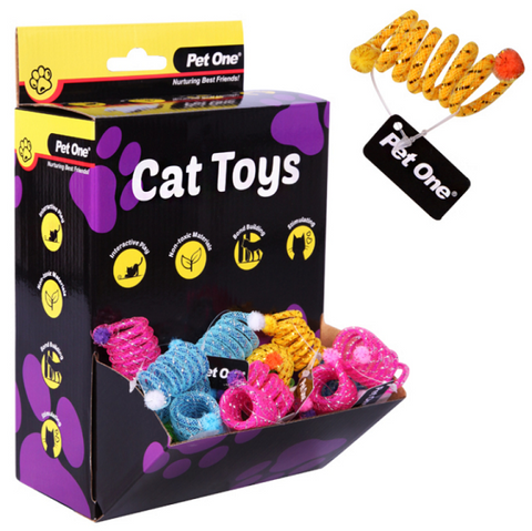 Pet One Cat Toy Spring 5cm Mix Colour