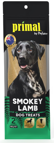 Primal Dog Treats Smokey Lamb 2pk 180g