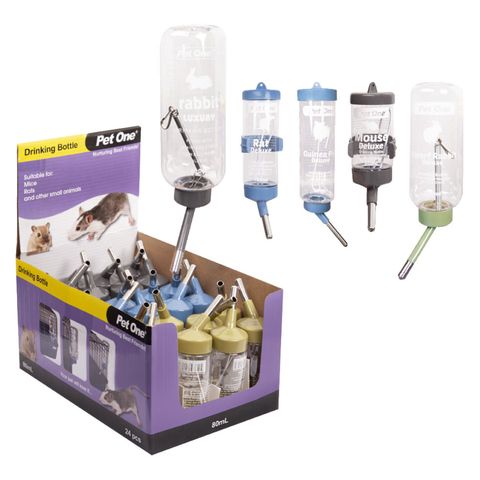 Pet One Deluxe Drinking Bottle Clear 250ml