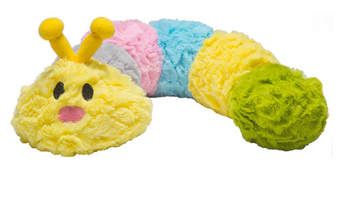 Patchwork Pet Dog Toy - Pastel Caterpillar 100cm