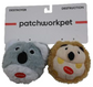 Patchwork Pet Dog Toy - Pricklets Duo Koala & Hedgehog 10.2cm