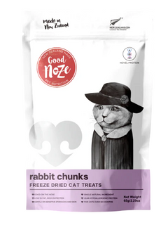 Good Noze Cat Freeze Dried Rabbit Chunk Treats 65g