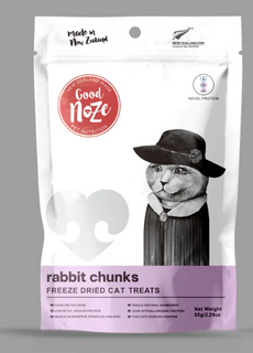 Good Noze Cat Freeze Dried Rabbit Chunk Treats 65g