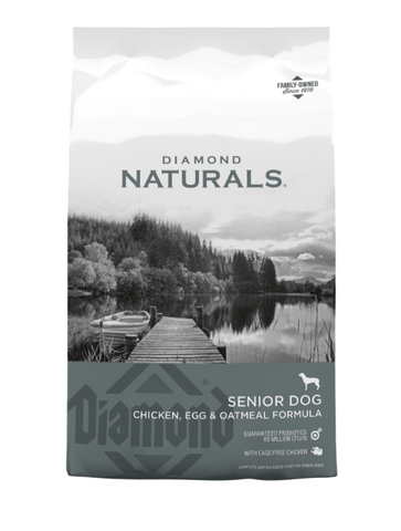 Diamond Naturals Senior Dog Chicken with Egg & Oat Flakes 15kg