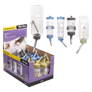 Pet One Deluxe Drinking Bottle Clear 125ml