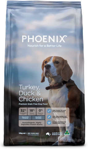 Phoenix Dog Turkey Duck & Chicken 13kg