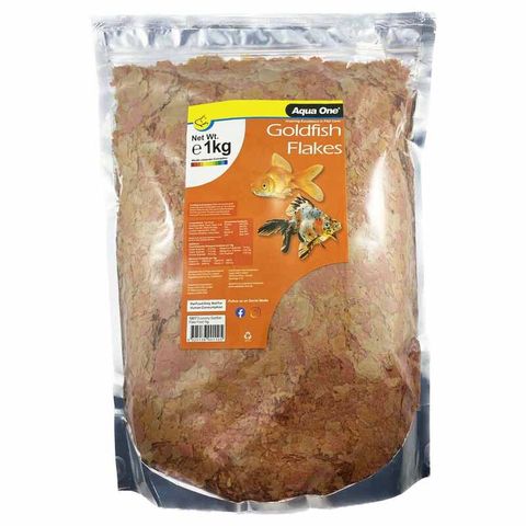 Aqua One Goldfish Flakes Economy Bag 1kg