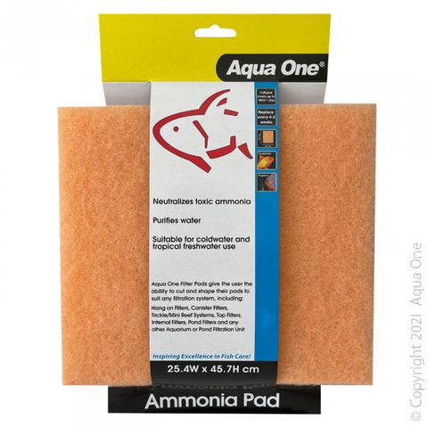 Aqua One Ammonia Pad - Self Cut Filter Pad
