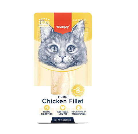 Wanpy Cat Treat Chicken Fillet 25g