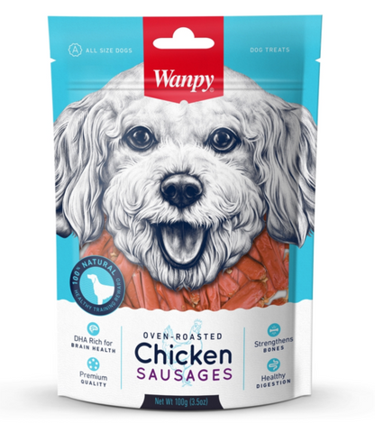 Wanpy Dog Treat Chicken Sausage 100g