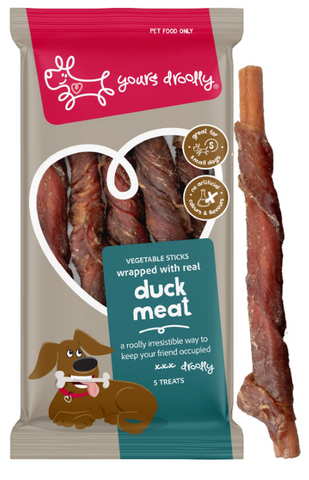 Yours Droolly Duck Wrap Sticks Sml 5pk