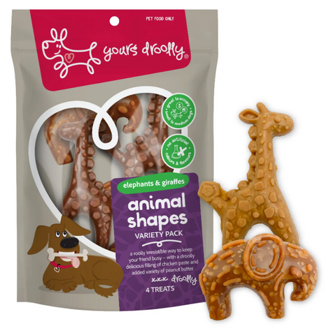 Yours Droolly Animals Variety with Chicken Paste 4 pk