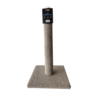 Tigga Cat Scratch Carpet Pole Grey Med 75cm