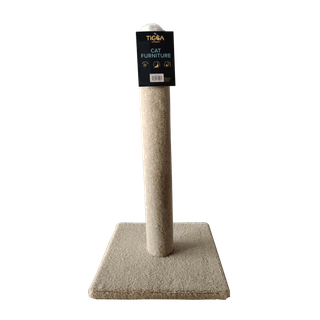 Tigga Cat Scratch Carpet Pole Cream Med 75cm