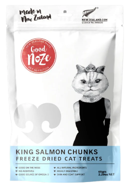 Good Noze Cat Freeze Dried Salmon Chunk Treats 65g