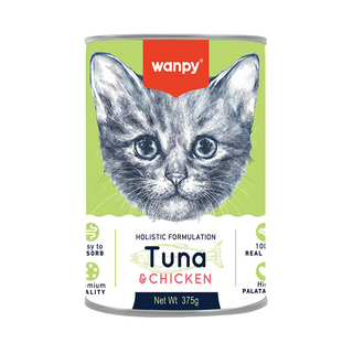 Wanpy Kitten Wet Tuna and Chicken Canned 375g