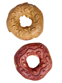 Pet One Small Animal Treat - Donuts Large 2pcs Yellow/Red