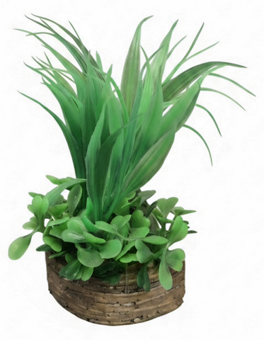 Aqua One Ornament - Planter Box Green Grasses
