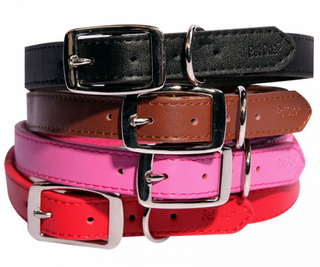 Pet One Collar - Leather 35cm Black