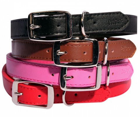 Pet One Collar - Leather 50cm Black
